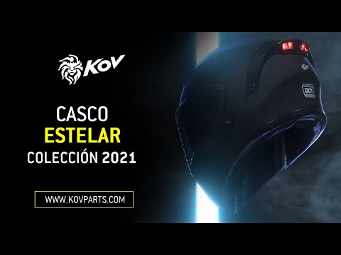 CASCO ESTELAR NEGRO MATE Cascos KOV + de motociclista