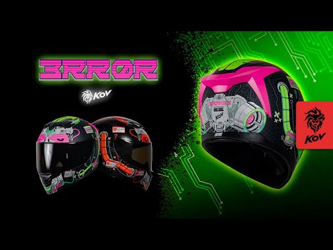 CASCO SPARTAN ERROR ROJO Cascos KOV + de motociclista