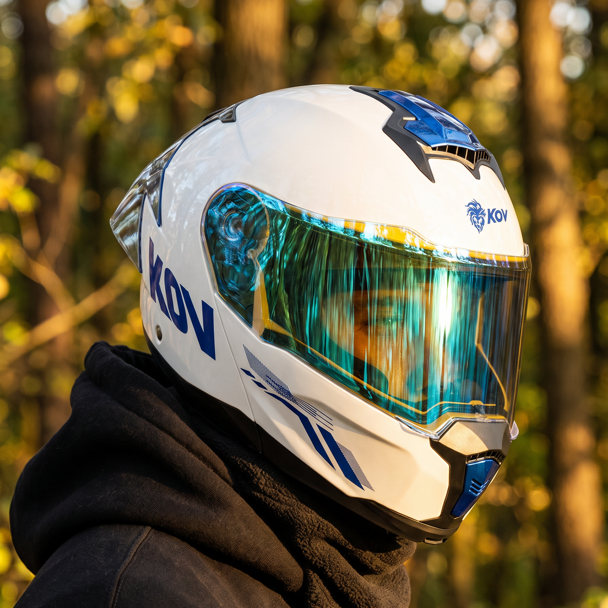 CASCO EXPLORER RIOT BLANCO AZUL
