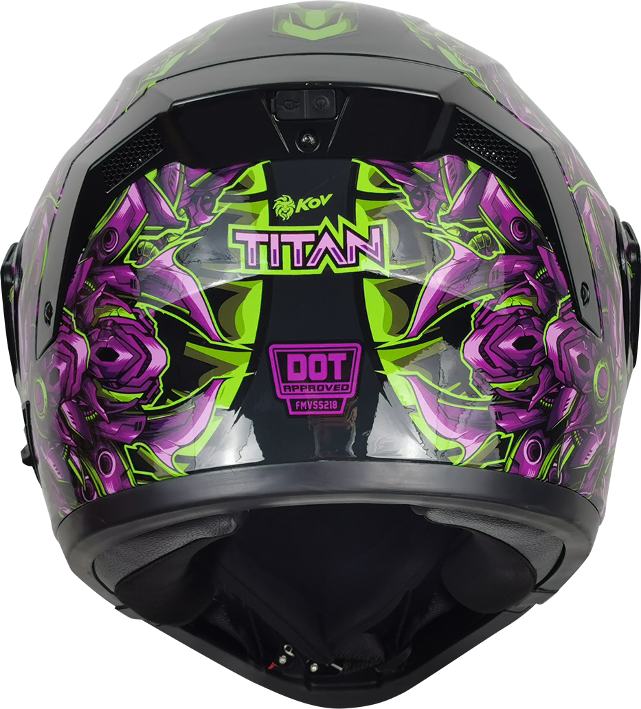 CASCO NÉBULA TITÁN MORADO Cascos KOV + de motociclista