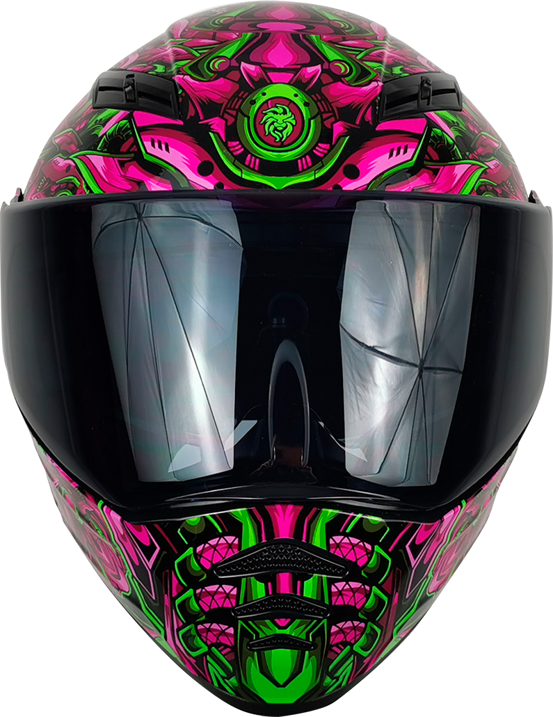 NÉBULA TITÁN ROSA Cascos KOV + de motociclista