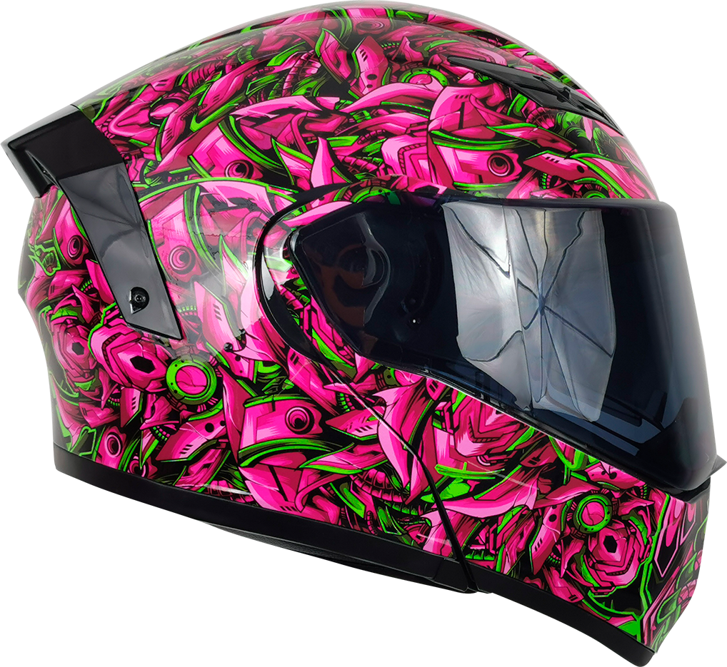 NÉBULA TITÁN ROSA Cascos KOV + de motociclista