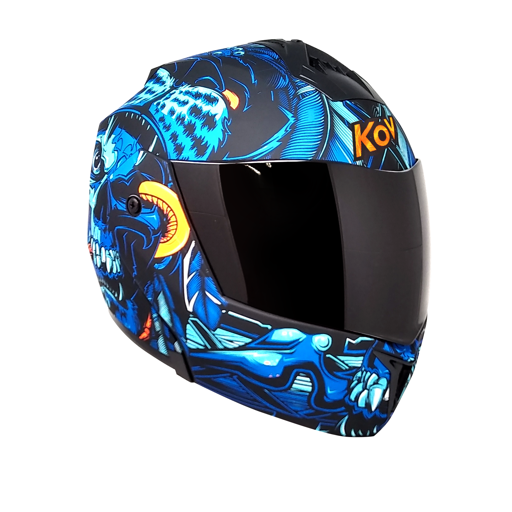 CASCO STEALTH TLATOANI AZUL Cascos KOV + de motociclista
