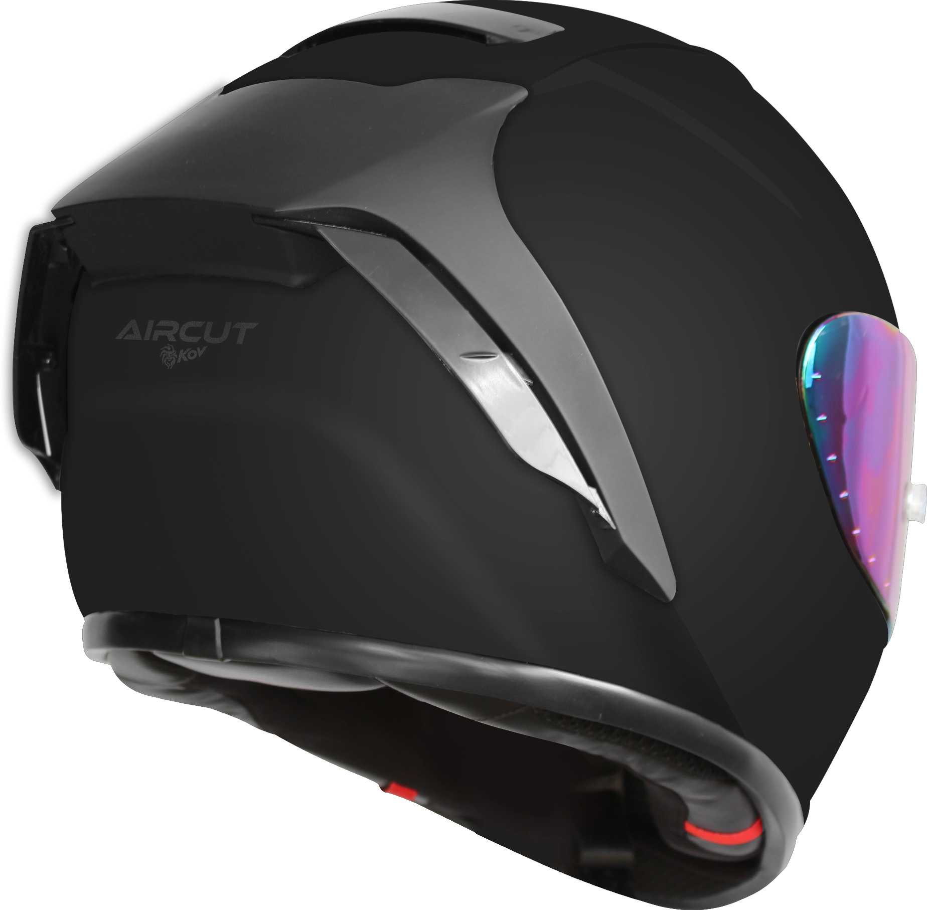 CASCO AIRCUT NEGRO MATE Cascos KOV + de motociclista