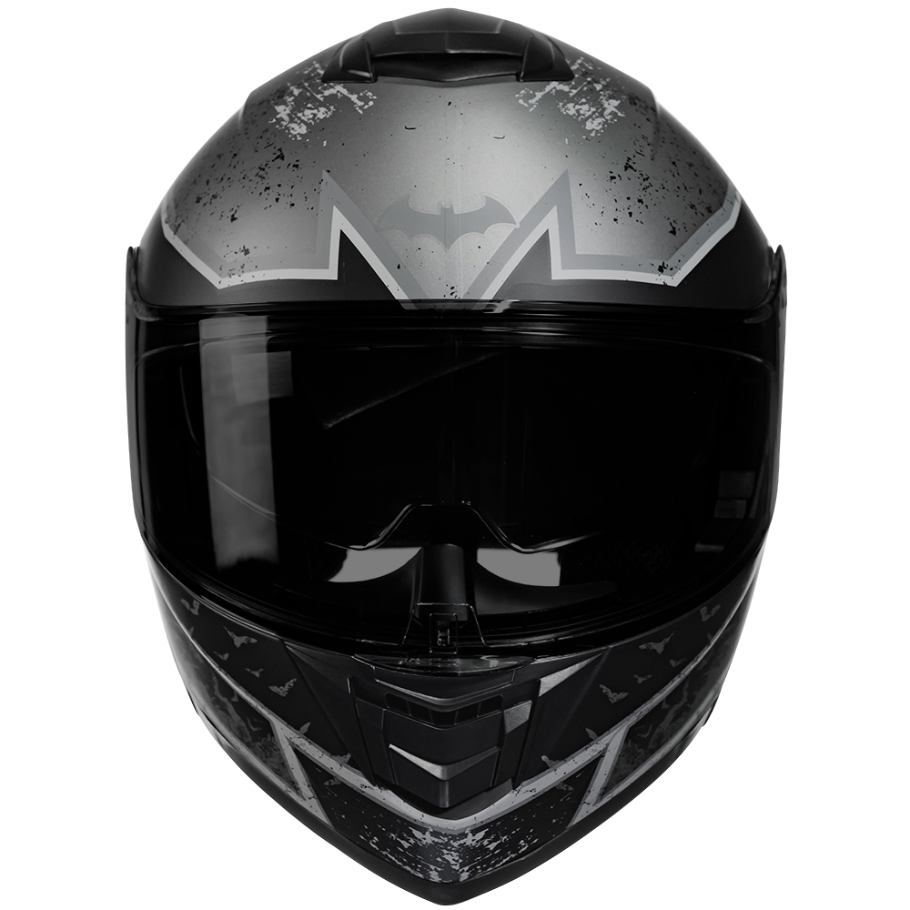 CASCO ZERO DC BATMAN GRIS ABATIBLE Cascos KOV + de motociclista