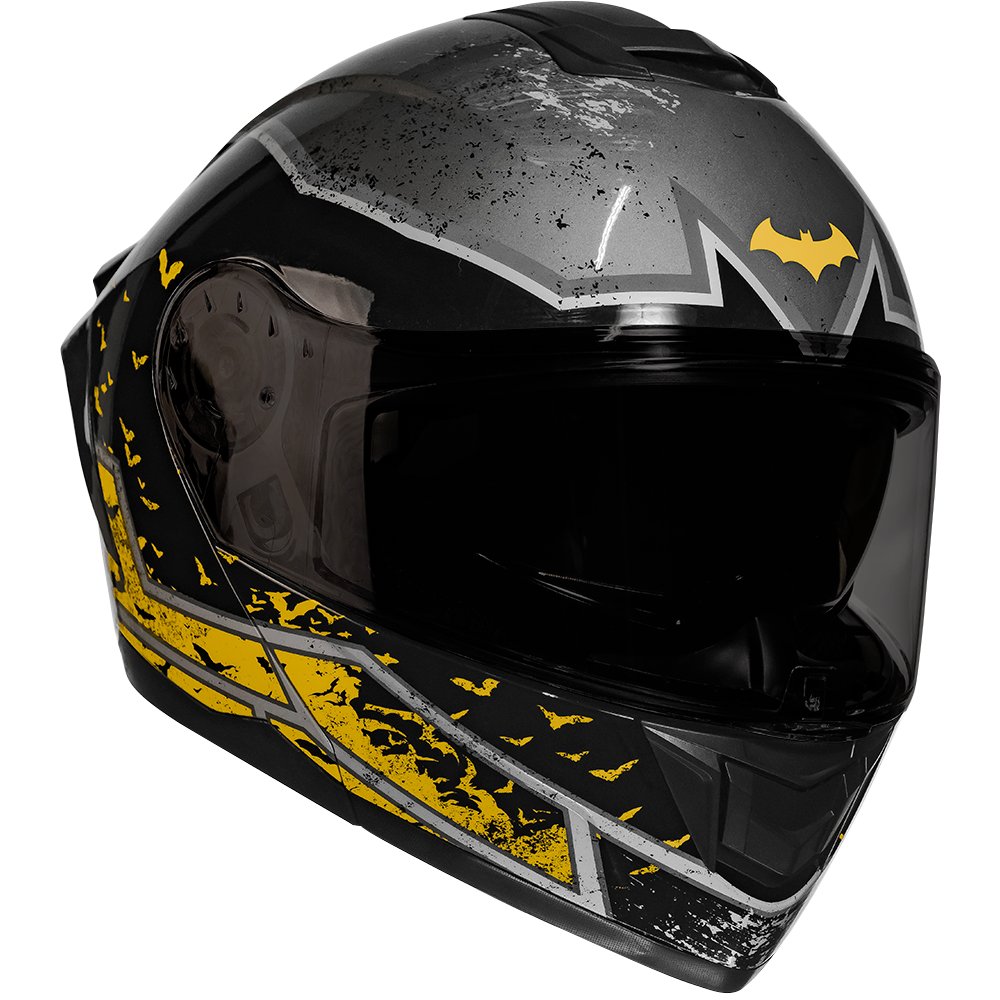 CASCO ZERO DC BATMAN AMARILLO ABATIBLE Cascos KOV + de motociclista