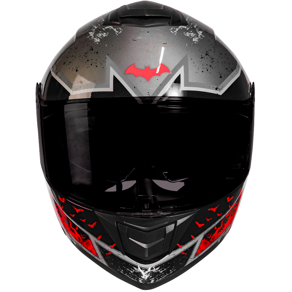 CASCO ZERO DC BATMAN ROJO ABATIBLE Cascos KOV + de motociclista