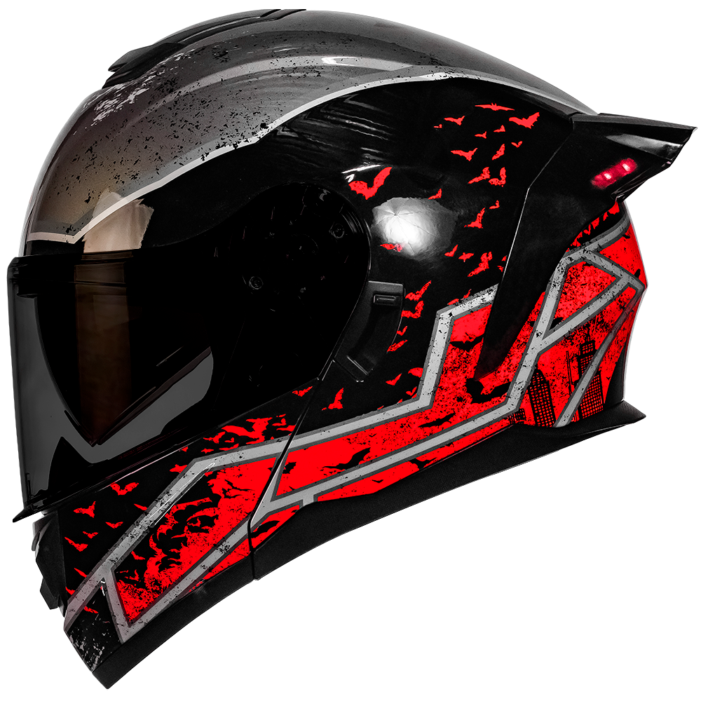 CASCO ZERO DC BATMAN ROJO ABATIBLE Cascos KOV + de motociclista