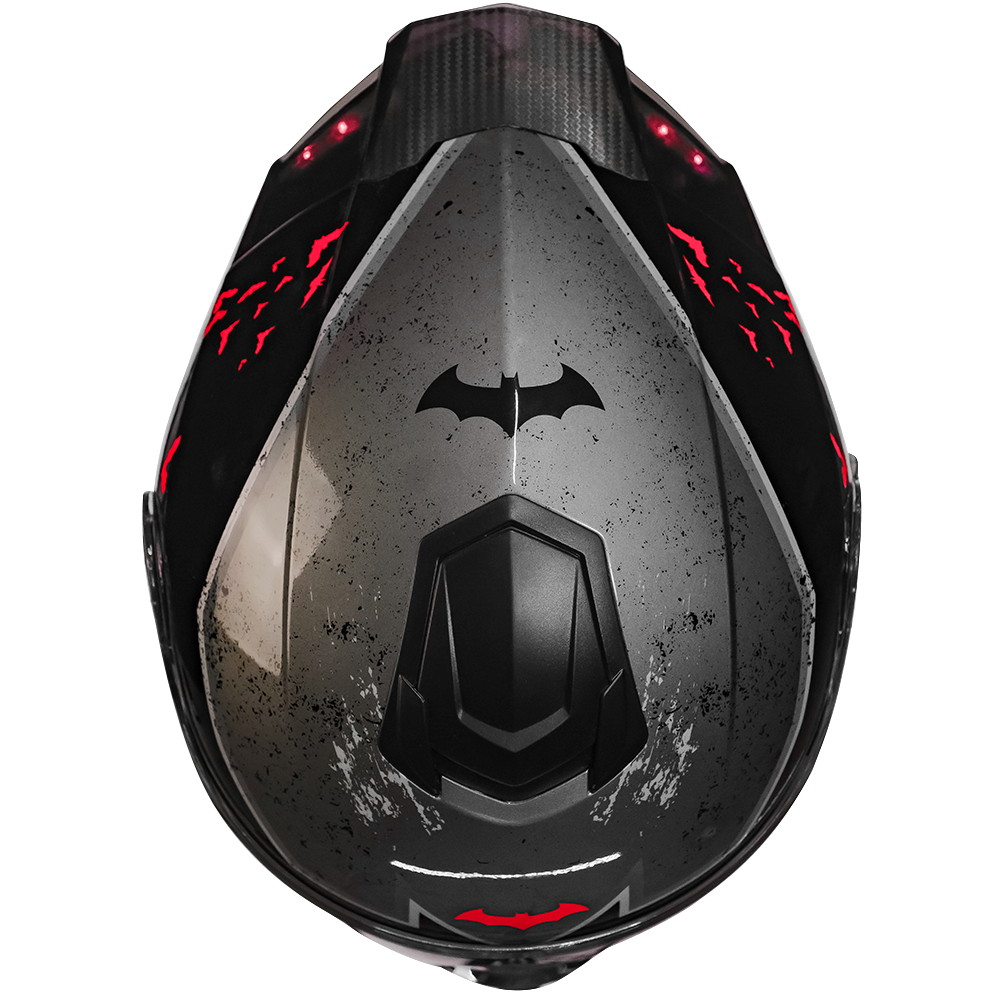CASCO ZERO DC BATMAN ROJO ABATIBLE Cascos KOV + de motociclista