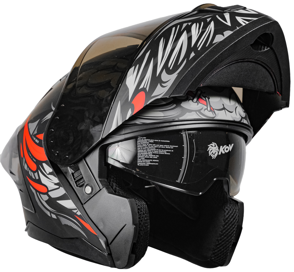 CASCO ZERO RUSH BRAINY GRIS Cascos KOV + de motociclista