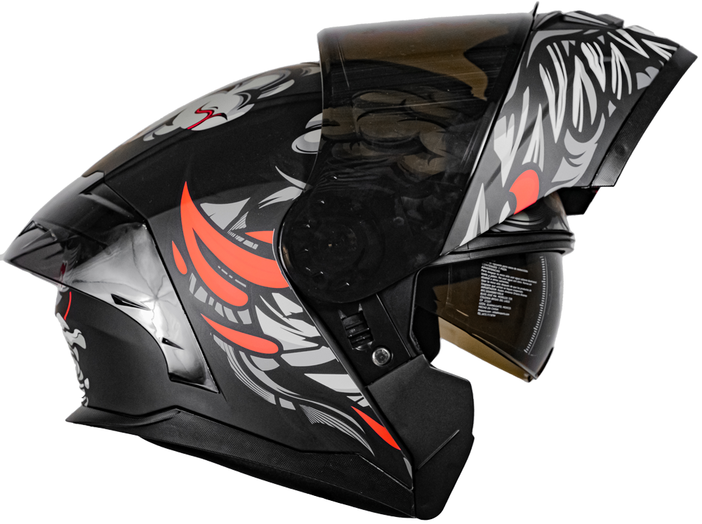CASCO RUSH BRAINY GRIS Cascos KOV + de motociclista