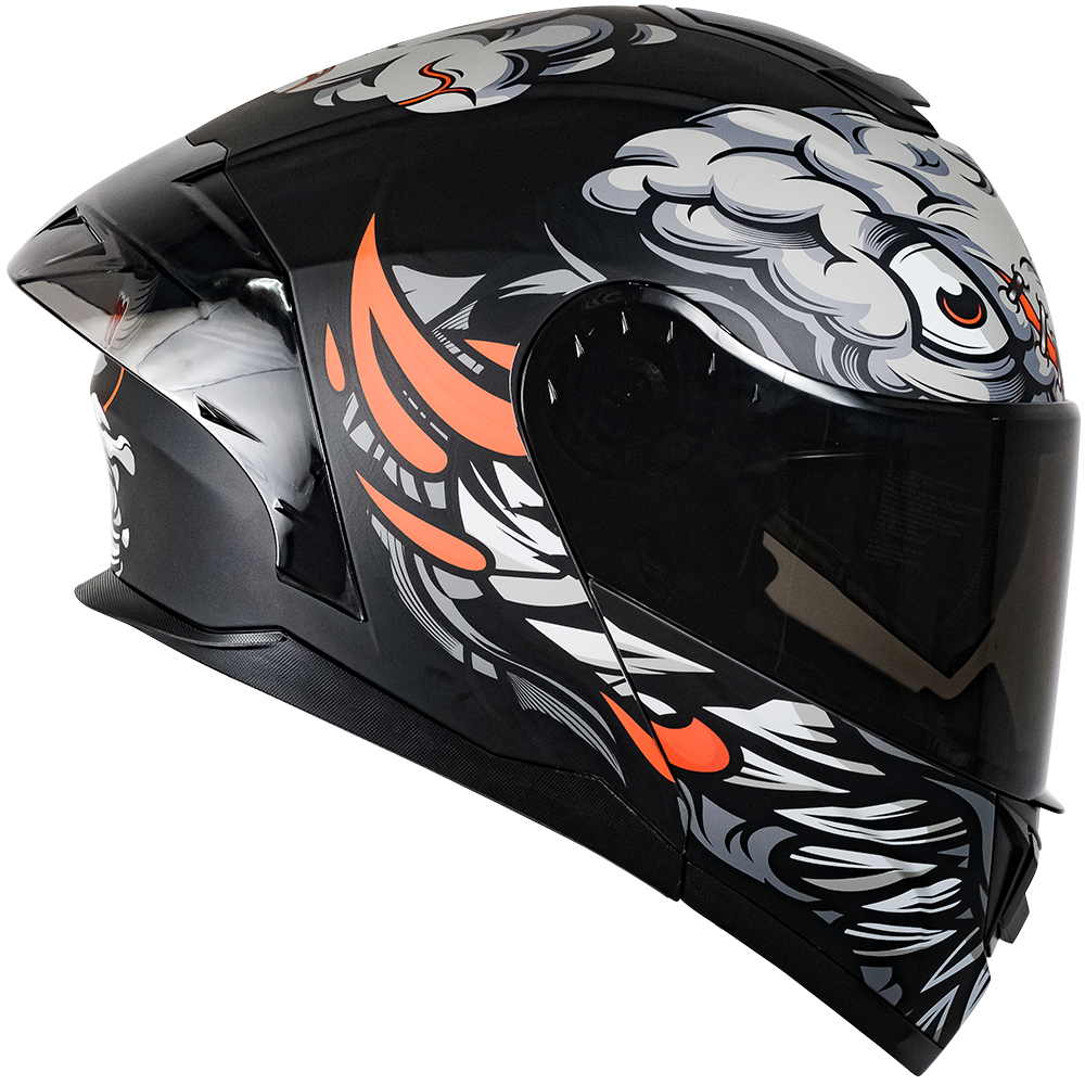 CASCO ZERO RUSH BRAINY GRIS Cascos KOV + de motociclista
