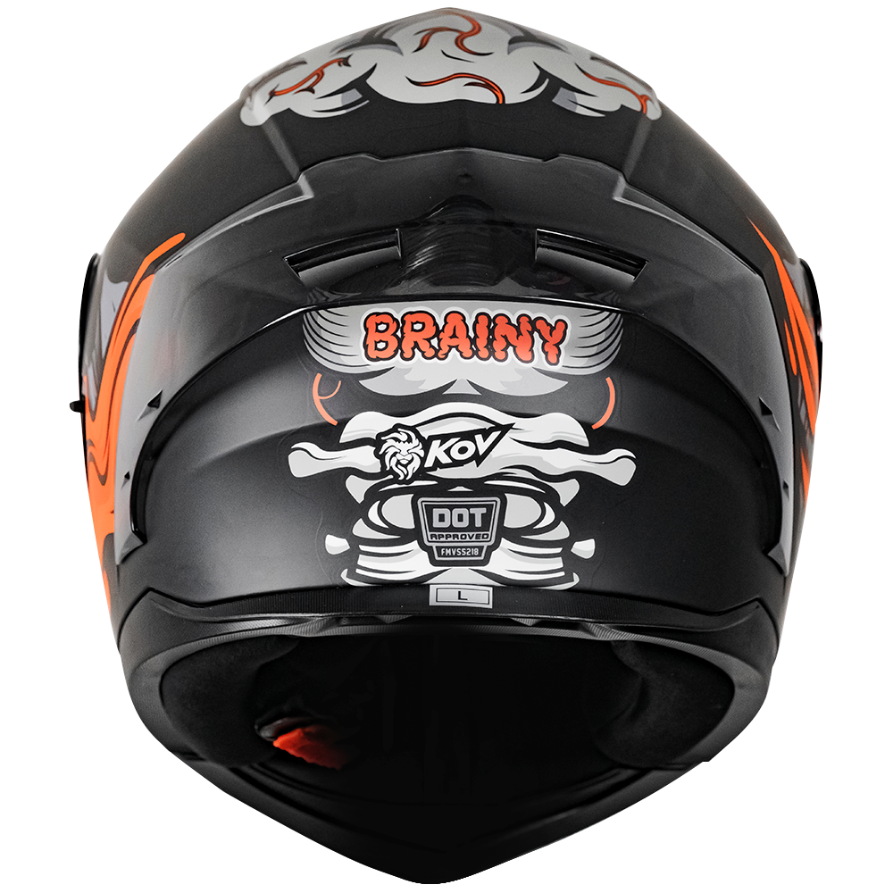 CASCO ZERO RUSH BRAINY GRIS Cascos KOV + de motociclista