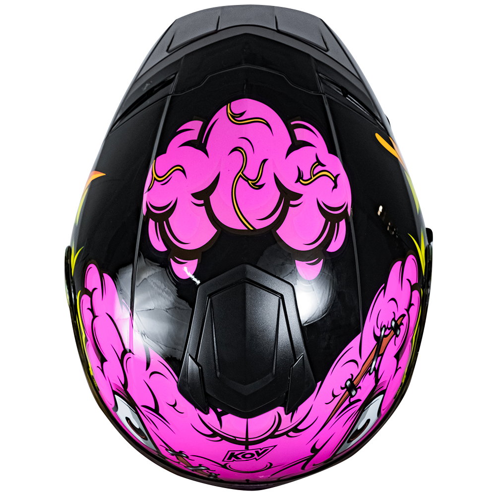 CASCO RUSH BRAINY ROSA Cascos KOV + de motociclista