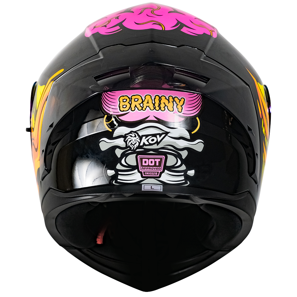 CASCO RUSH BRAINY ROSA Cascos KOV + de motociclista