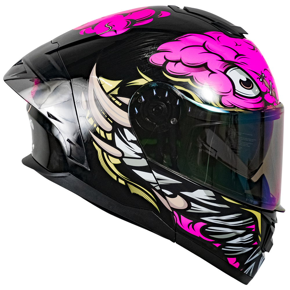 CASCO RUSH BRAINY ROSA Cascos KOV + de motociclista