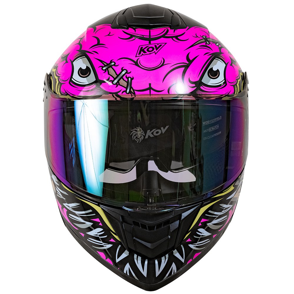 CASCO RUSH BRAINY ROSA Cascos KOV + de motociclista