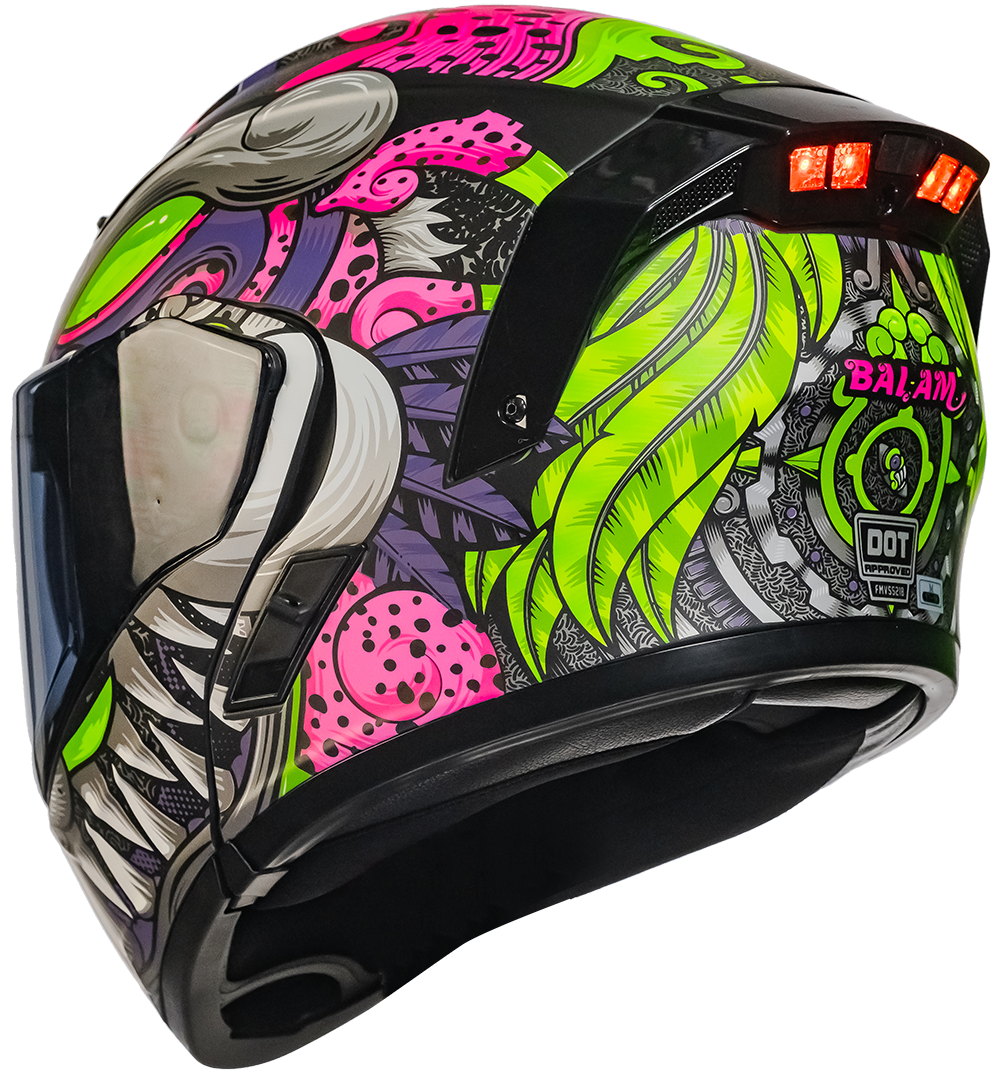 CASCO ESTELAR BALAM COLORES (luz led) Cascos KOV + de motociclista
