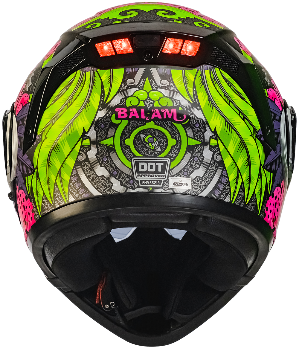 CASCO ESTELAR BALAM COLORES (luz led) Cascos KOV + de motociclista