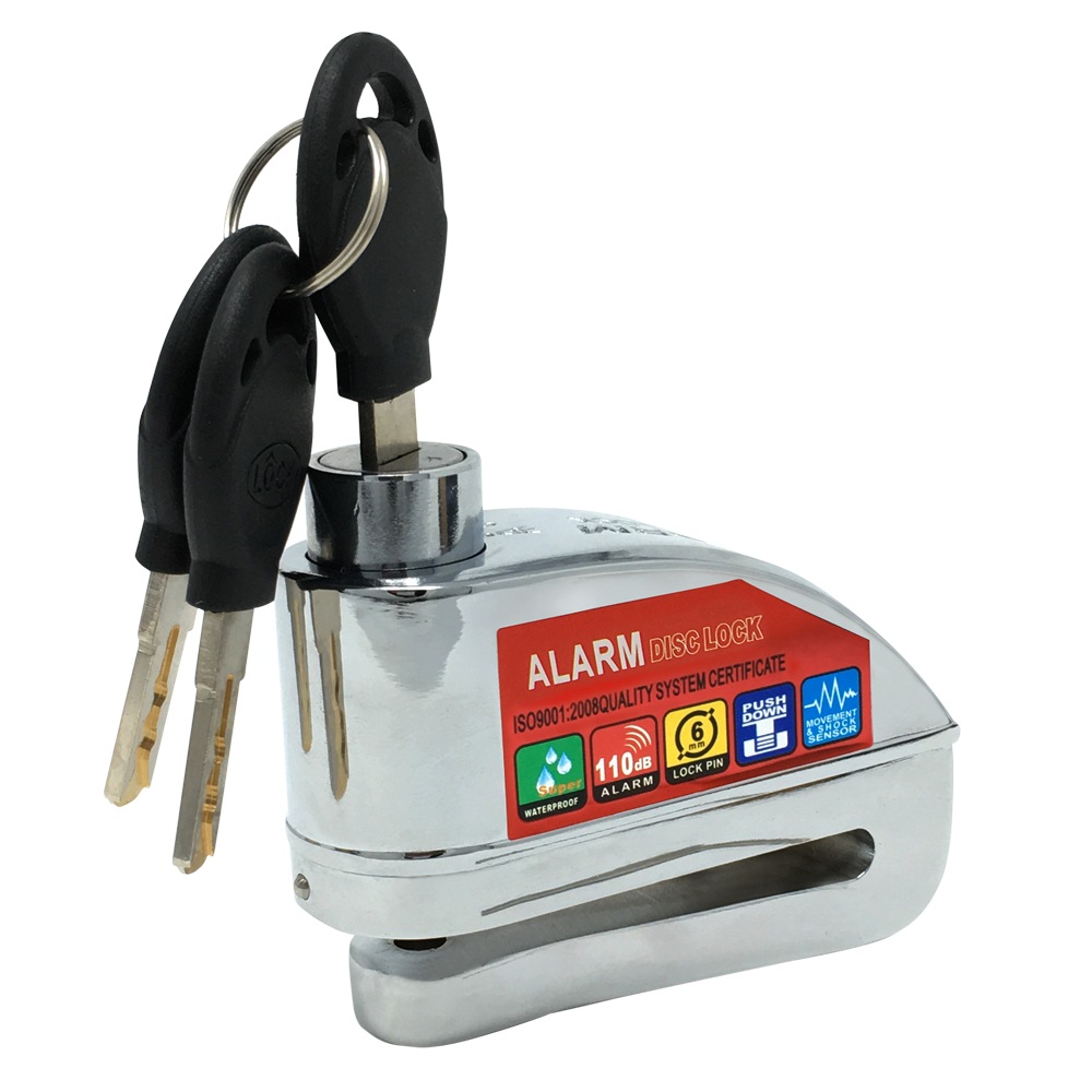 CANDADO CON ALARMA KOV + de motociclista