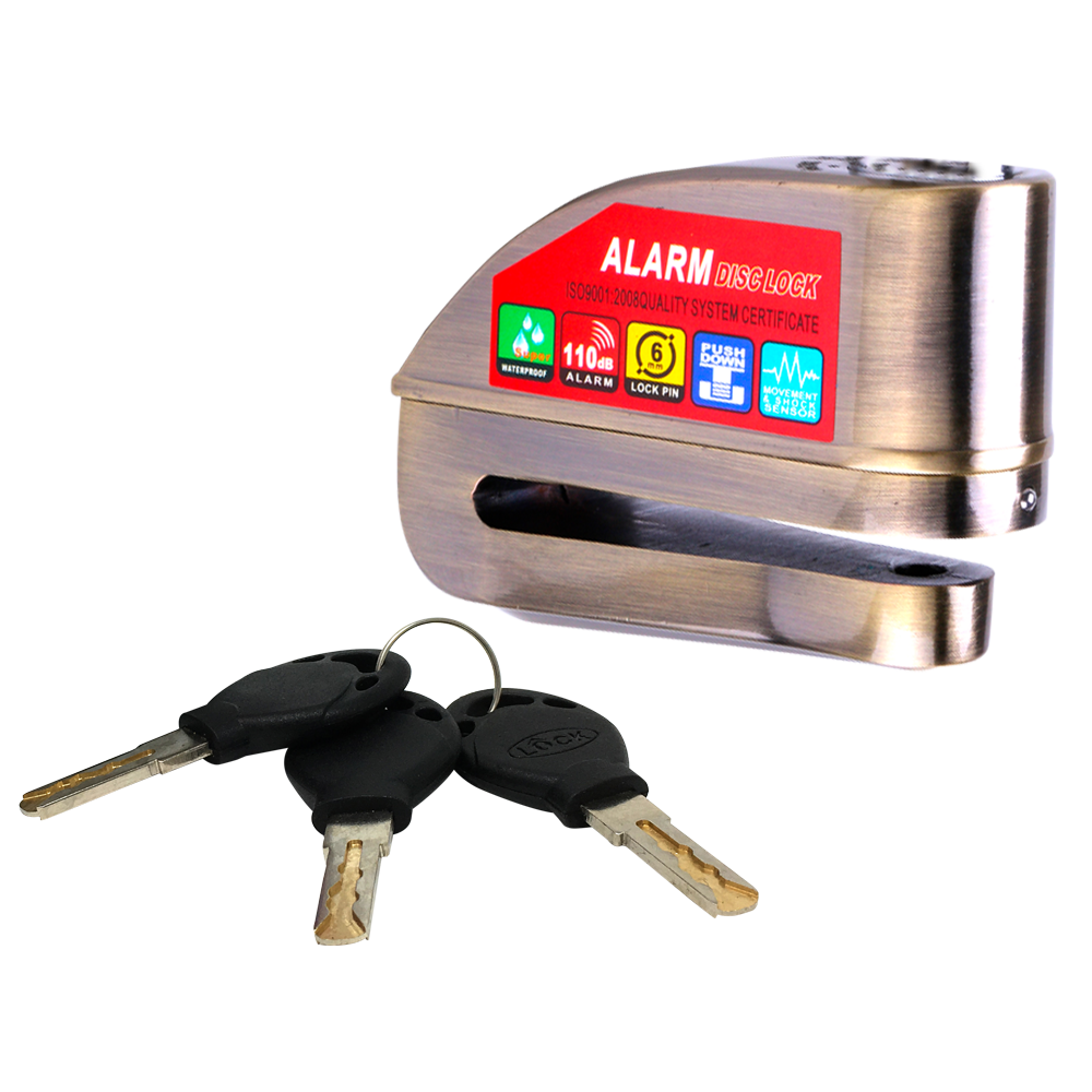 CANDADO CON ALARMA KOV + de motociclista