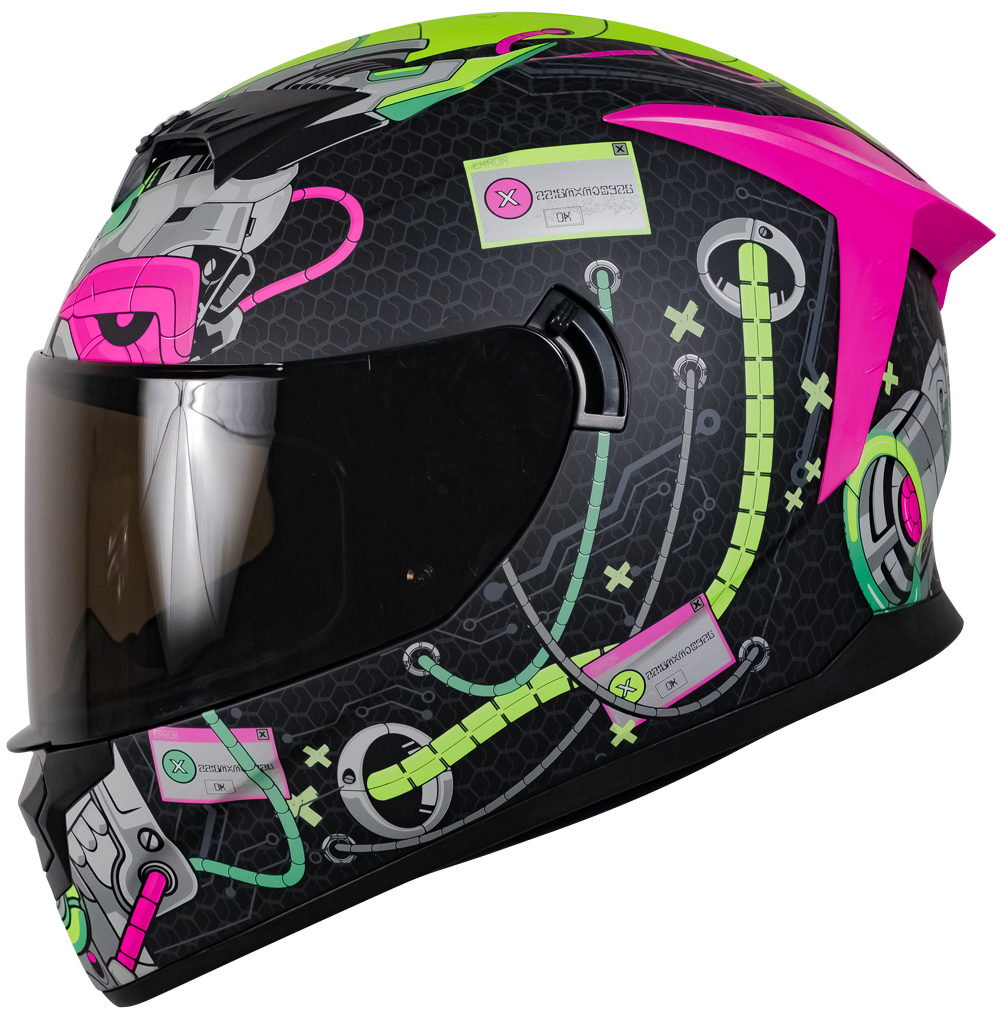 CASCO SPARTAN ERROR ROSA Cascos KOV + de motociclista