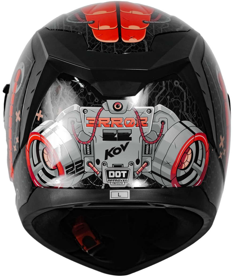 CASCO SPARTAN ERROR ROJO Cascos KOV + de motociclista