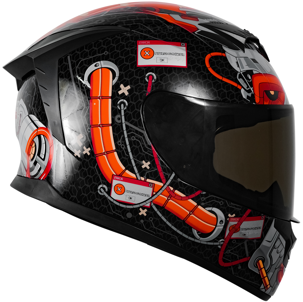 CASCO SPARTAN ERROR ROJO Cascos KOV + de motociclista