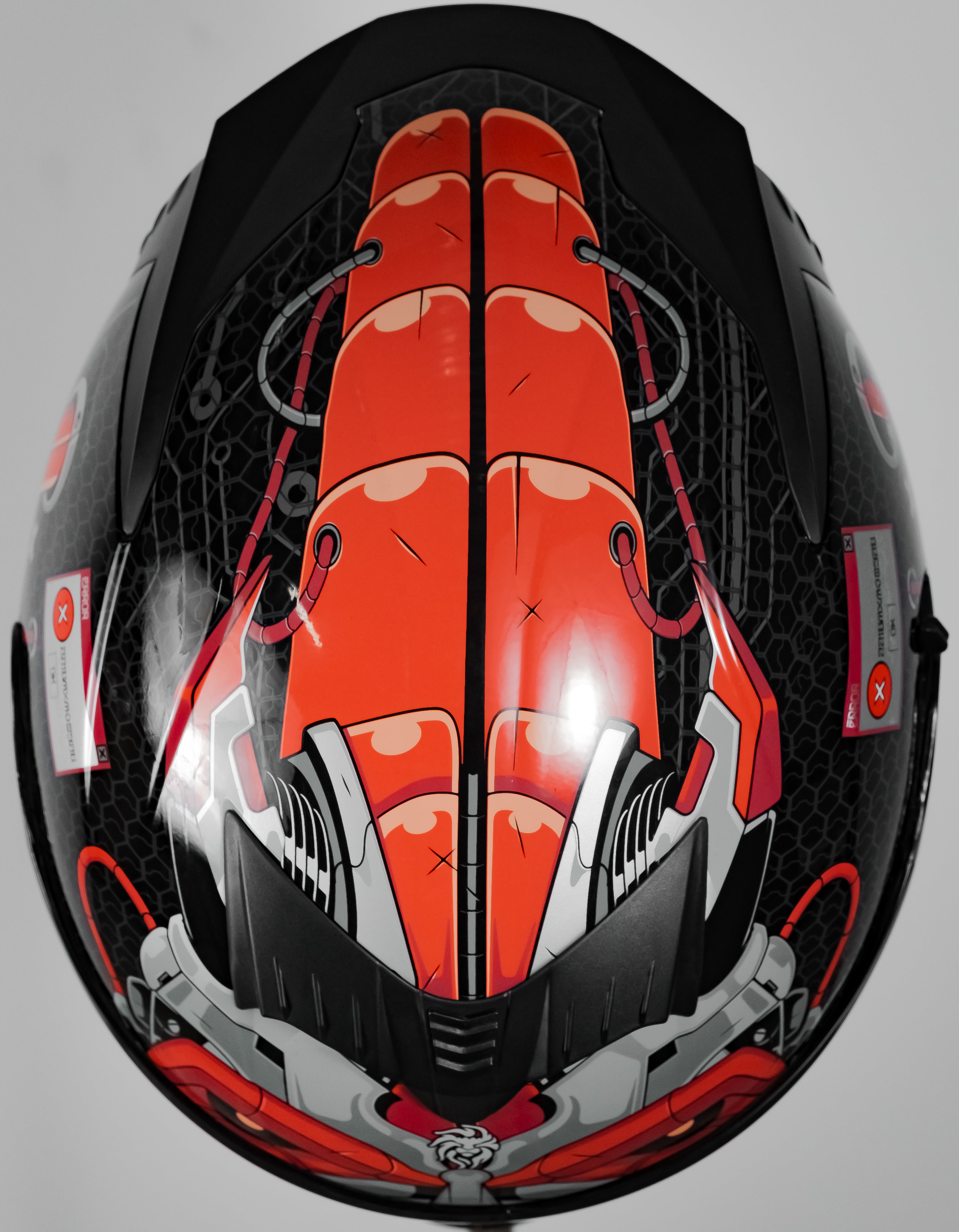 CASCO SPARTAN ERROR ROJO Cascos KOV + de motociclista