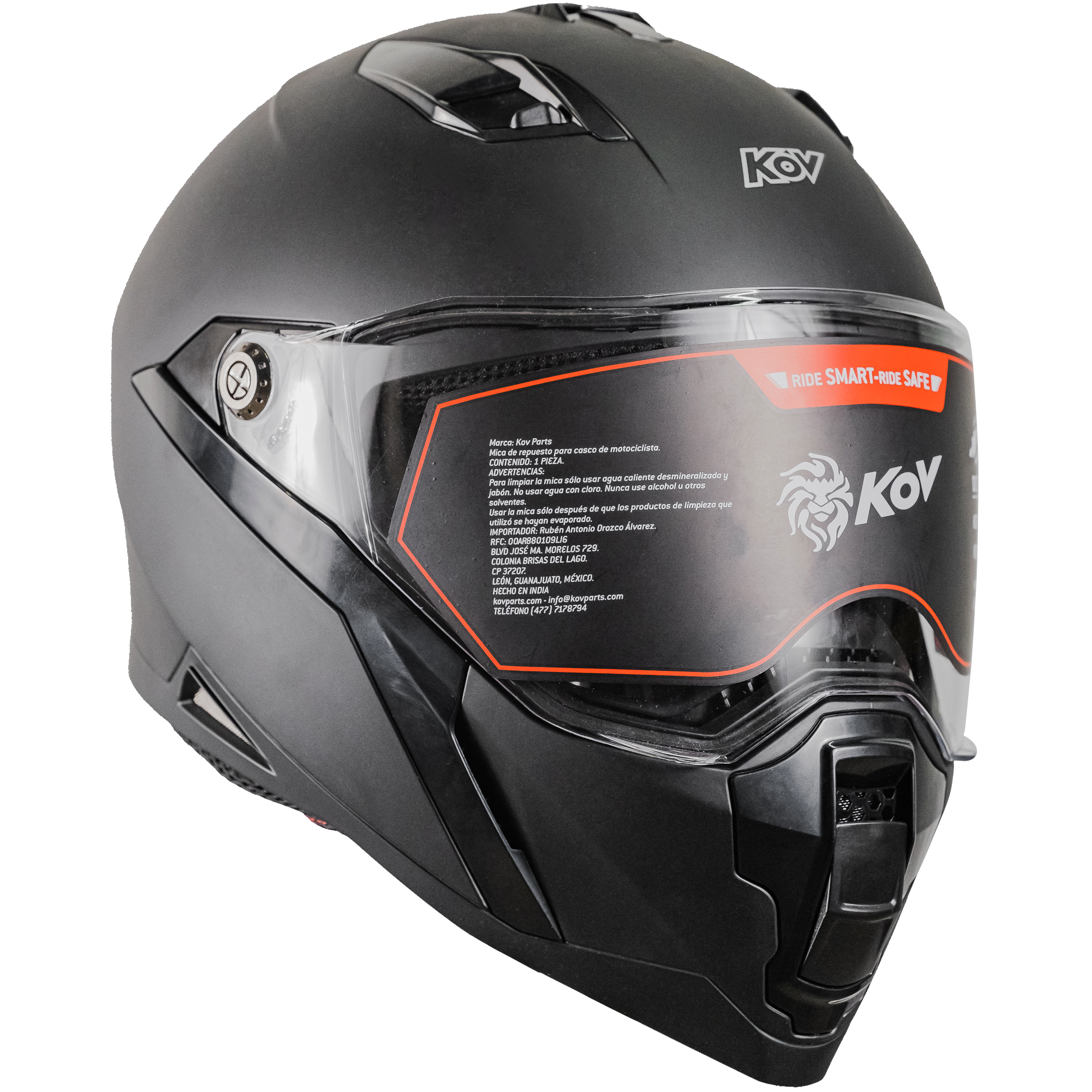 CASCO JET NEGRO MATE Cascos KOV + de motociclista