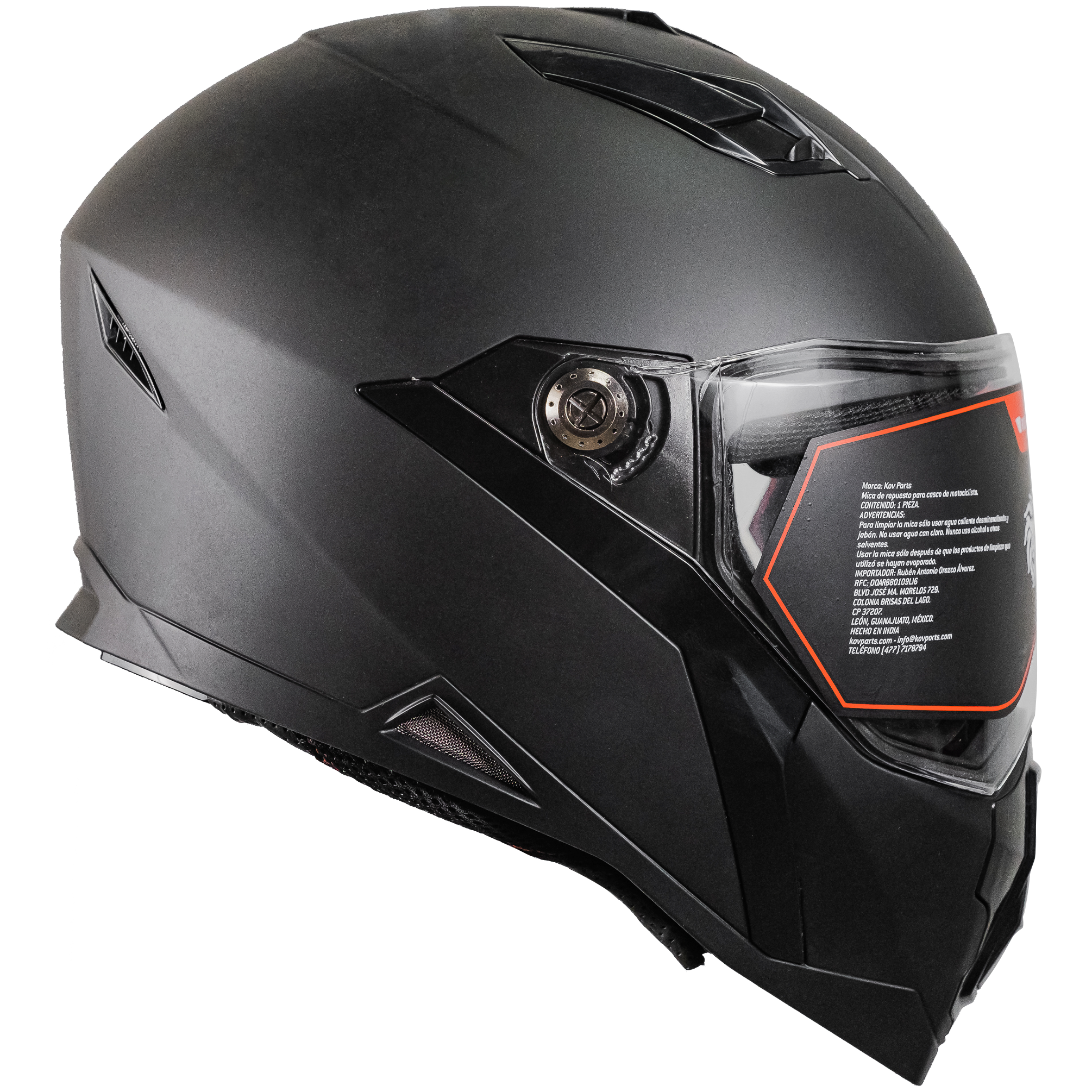 CASCO JET NEGRO MATE Cascos KOV + de motociclista