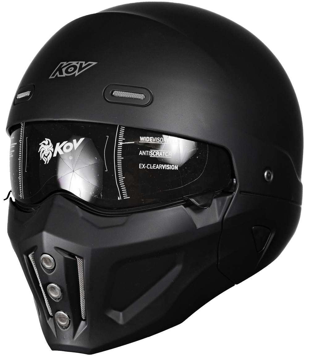 CASCO SPECTRUM NEGRO Cascos KOV + de motociclista