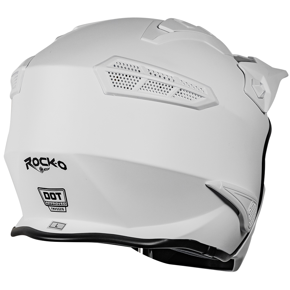 CASCO ROCK-O BLANCO Cascos KOV + de motociclista
