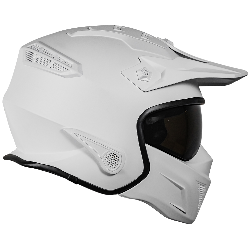 CASCO ROCK-O BLANCO Cascos KOV + de motociclista