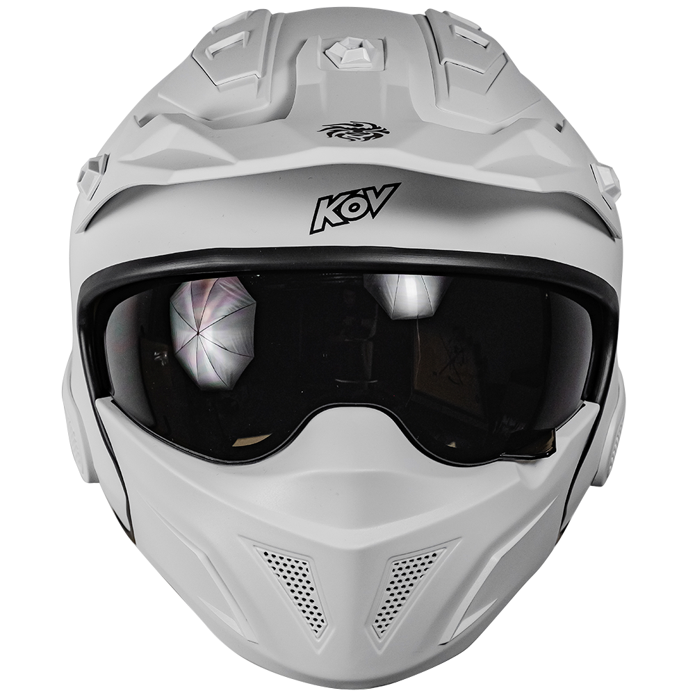 CASCO ROCK-O BLANCO Cascos KOV + de motociclista