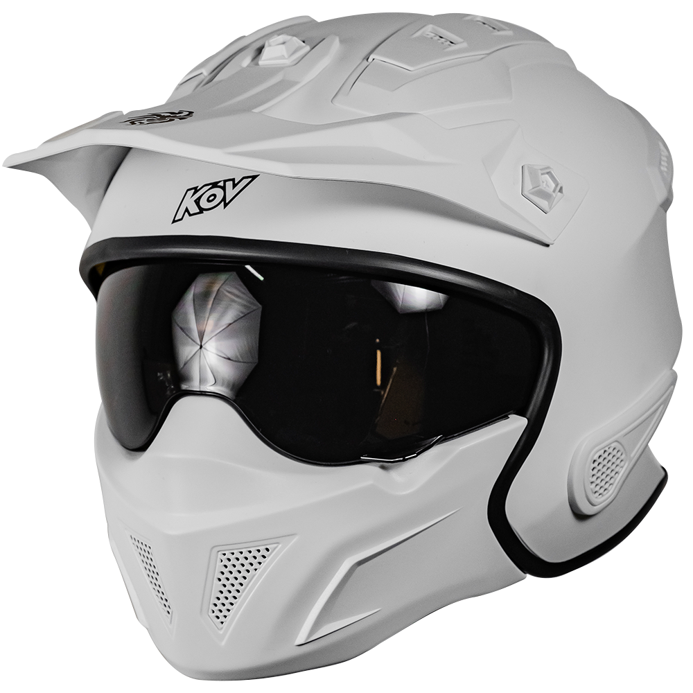 CASCO ROCK-O BLANCO Cascos KOV + de motociclista