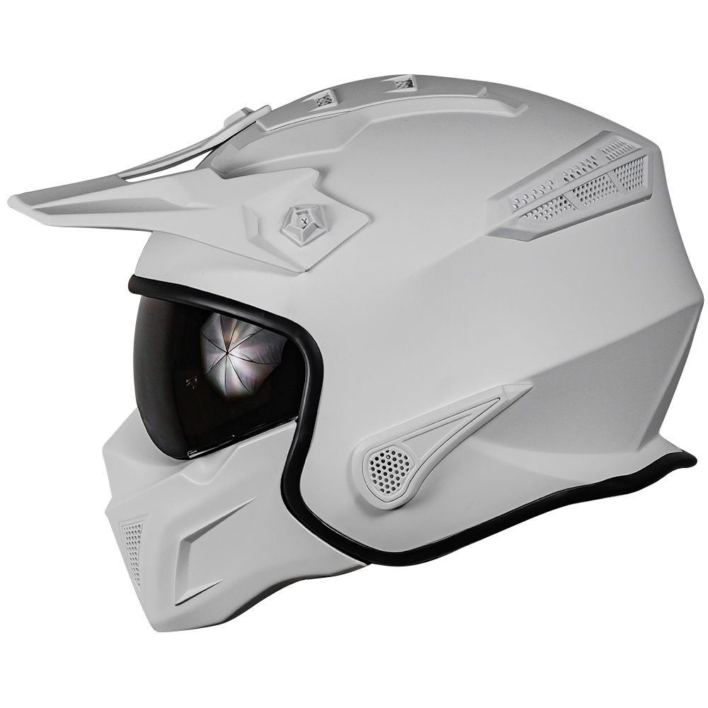 CASCO ROCK-O BLANCO Cascos KOV + de motociclista