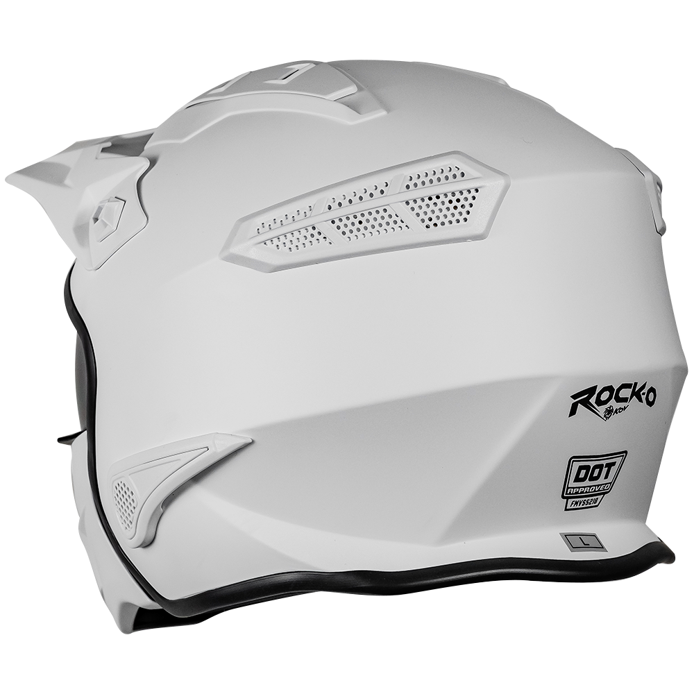 CASCO ROCK-O BLANCO Cascos KOV + de motociclista