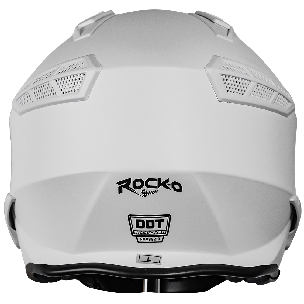 CASCO ROCK-O BLANCO Cascos KOV + de motociclista