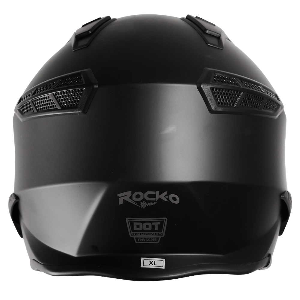 CASCO ROCK-O NEGRO Cascos KOV + de motociclista