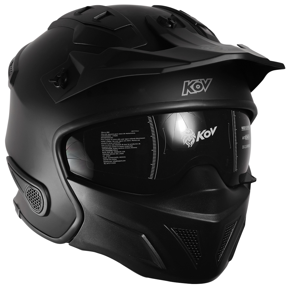 CASCO ROCK-O NEGRO Cascos KOV + de motociclista