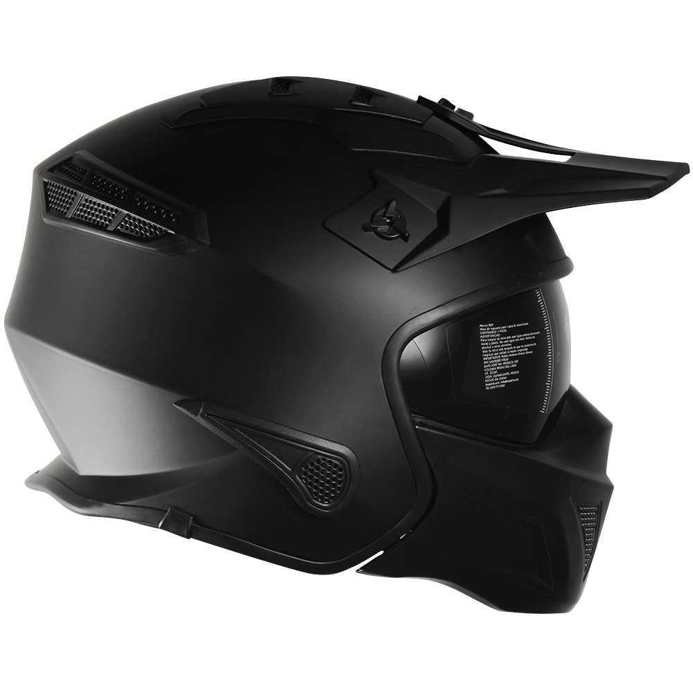 CASCO ROCK-O NEGRO Cascos KOV + de motociclista