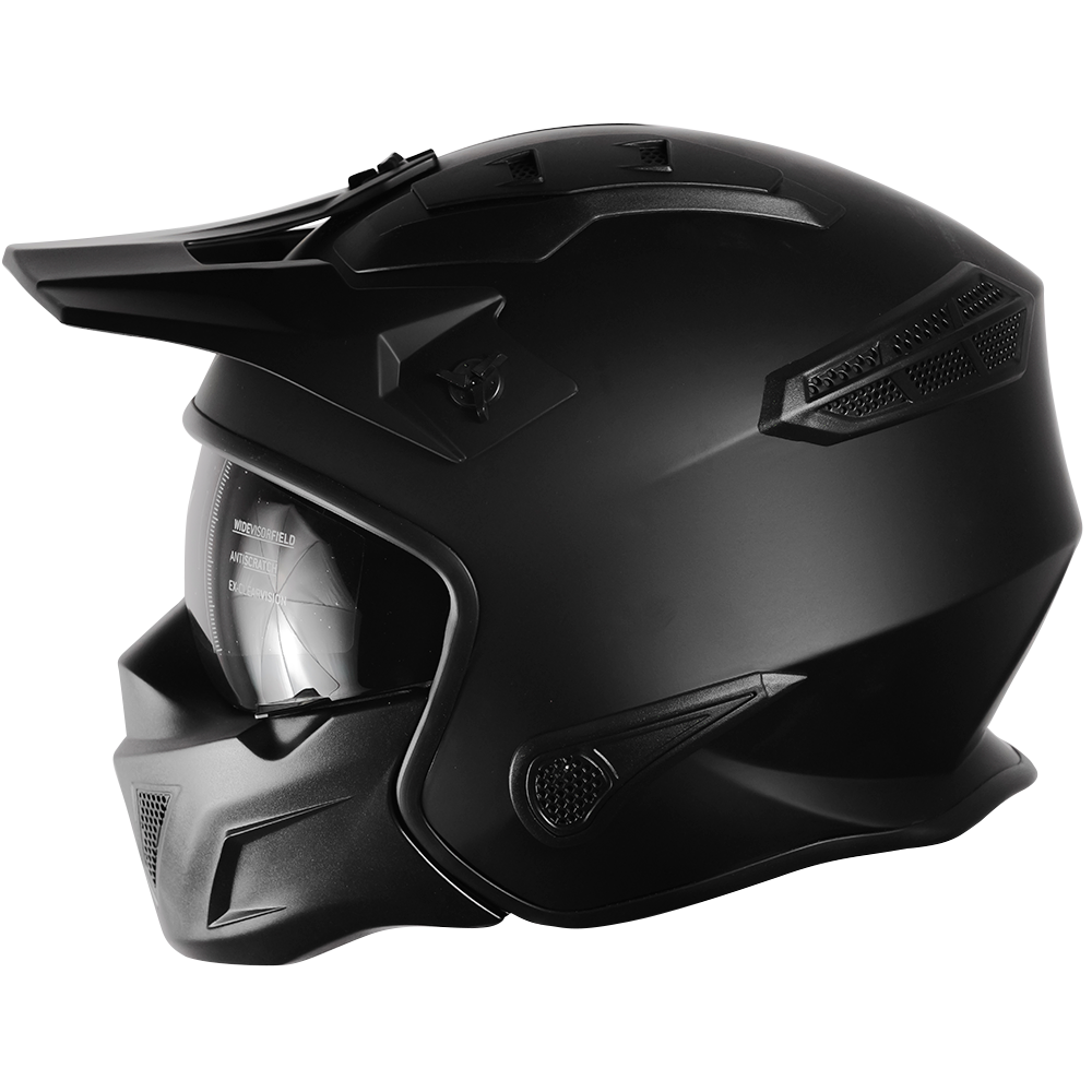 CASCO ROCK-O NEGRO Cascos KOV + de motociclista