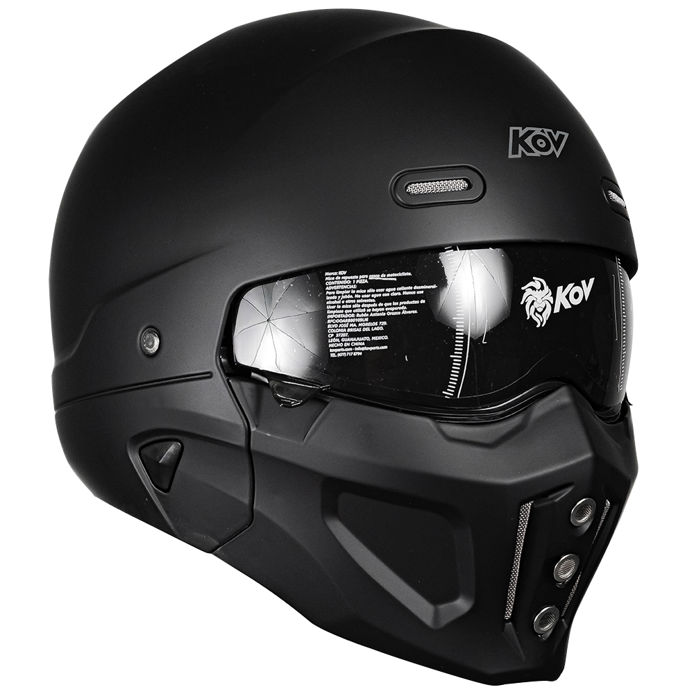 CASCO SPECTRUM NEGRO Cascos KOV + de motociclista