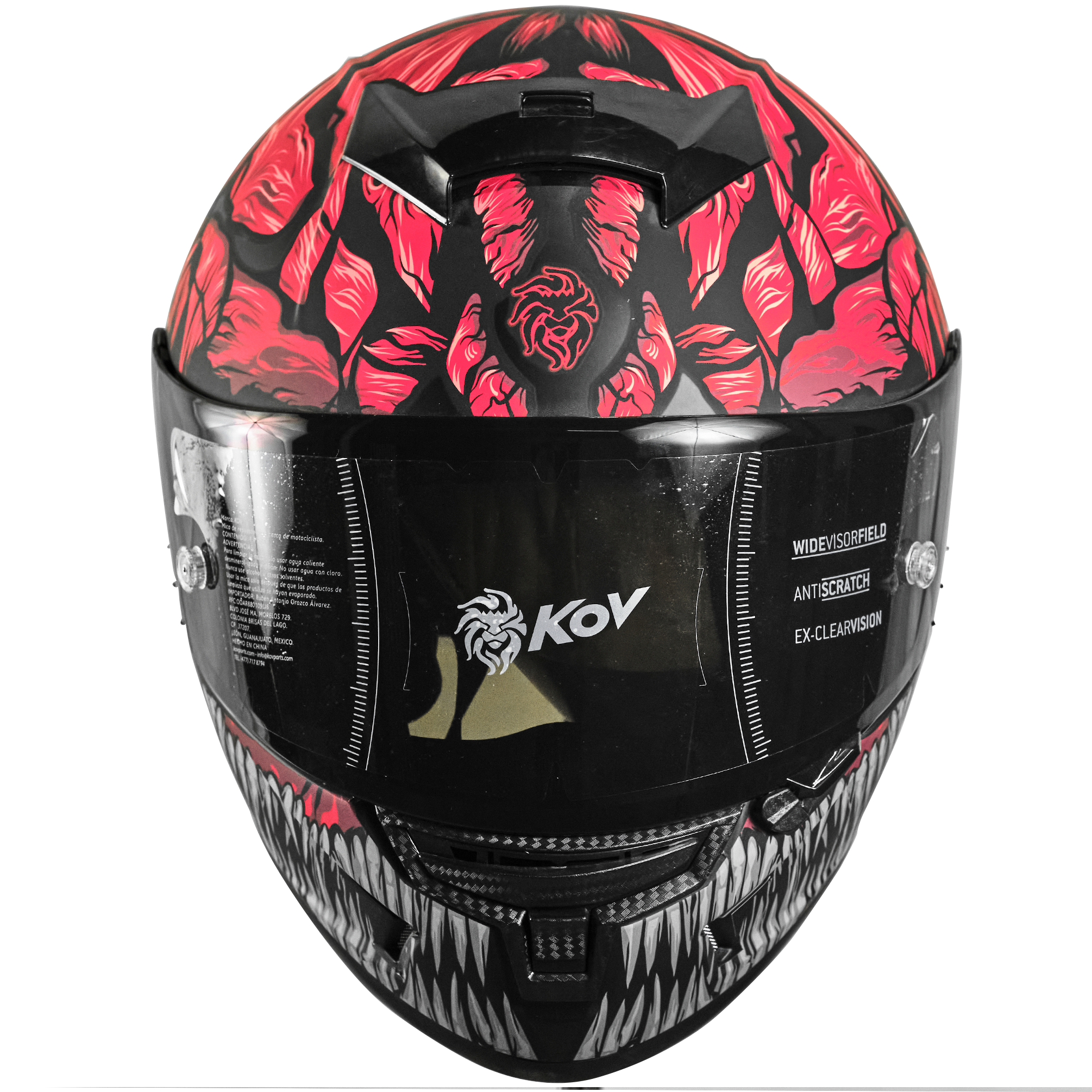 CASCO AIRCUT CARNIVOR RED Cascos KOV + de motociclista