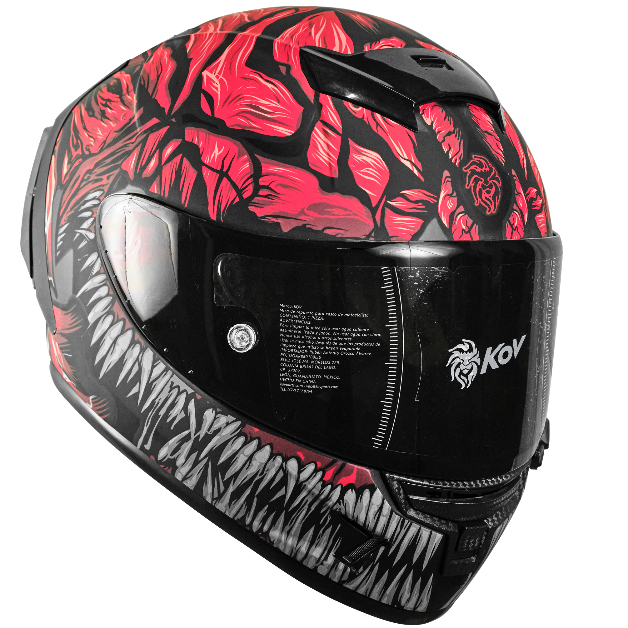 CASCO AIRCUT CARNIVOR RED Cascos KOV + de motociclista