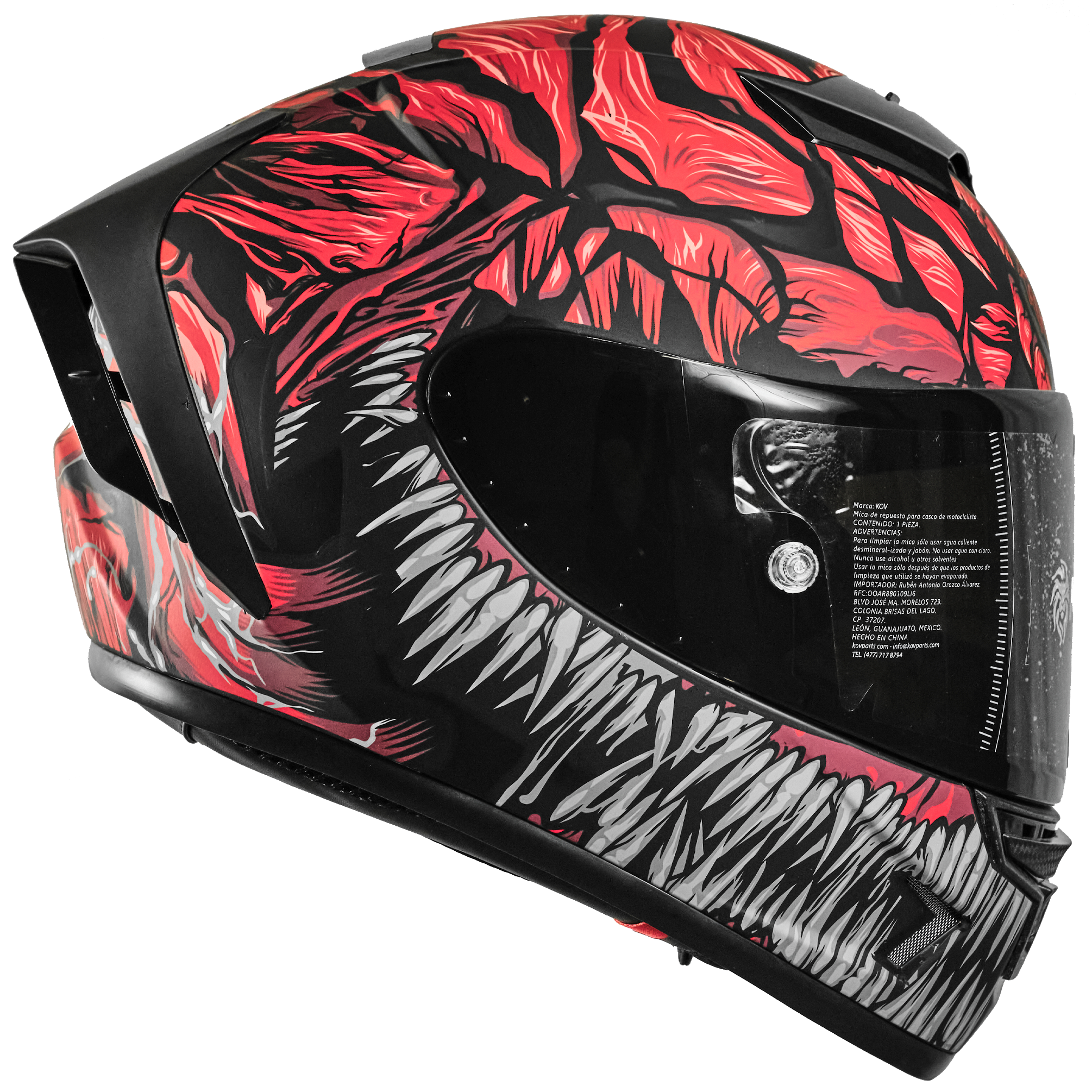 CASCO AIRCUT CARNIVOR RED Cascos KOV + de motociclista