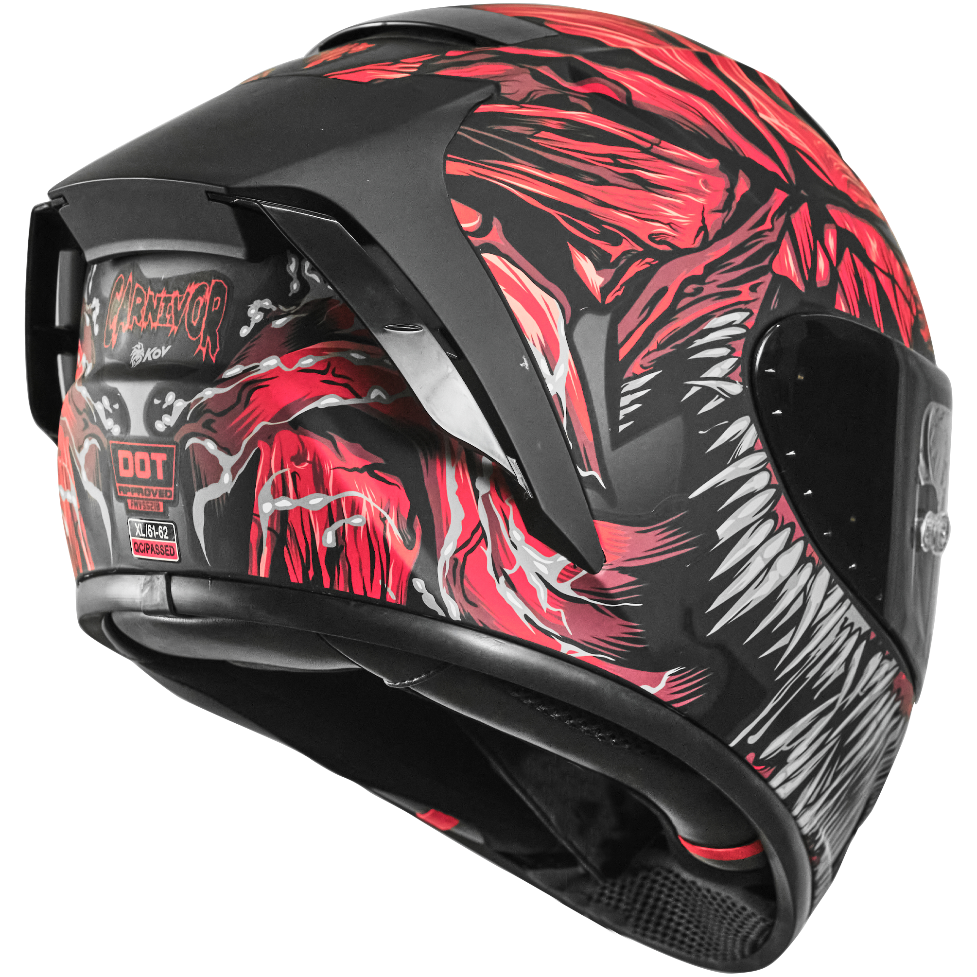CASCO AIRCUT CARNIVOR RED Cascos KOV + de motociclista