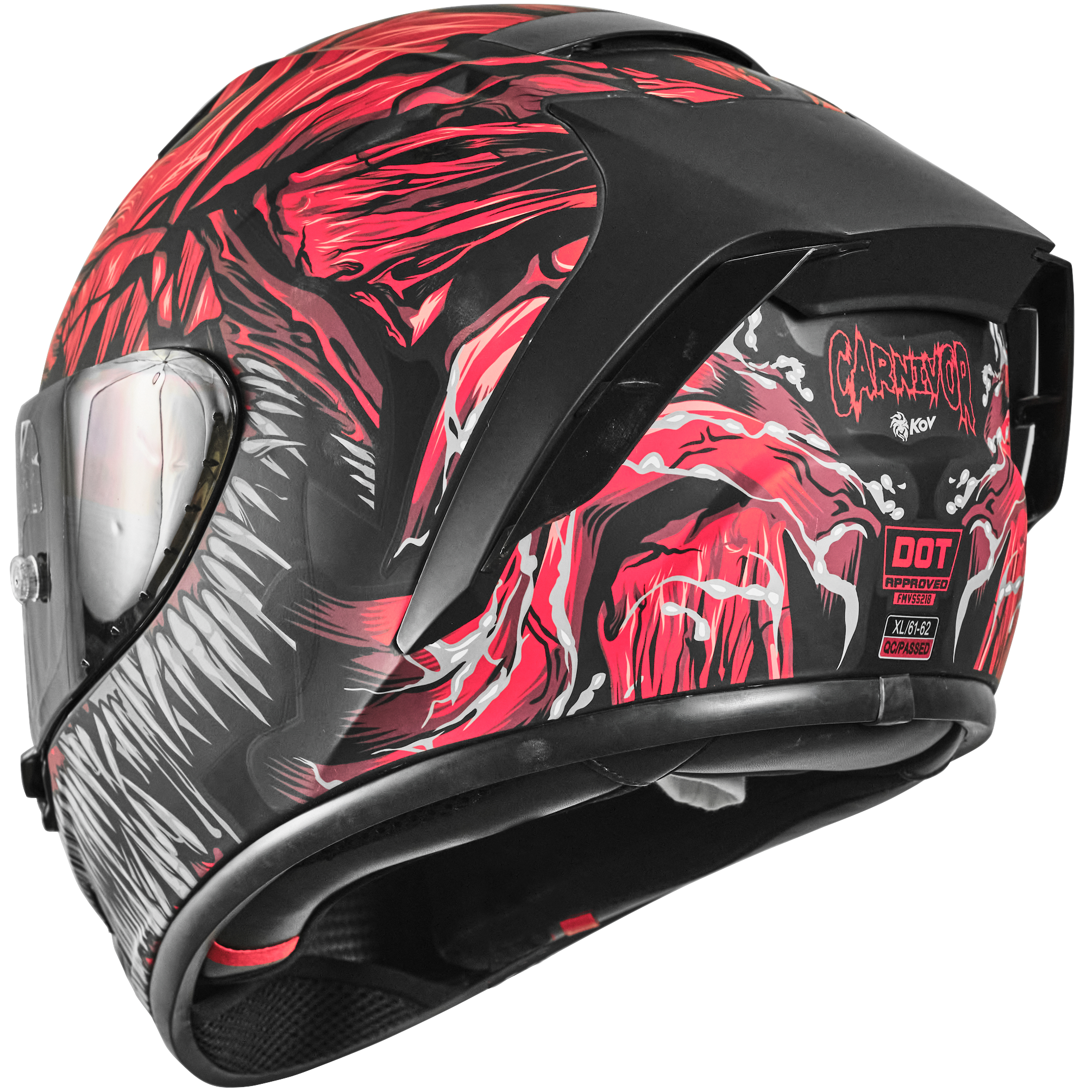 CASCO AIRCUT CARNIVOR RED Cascos KOV + de motociclista