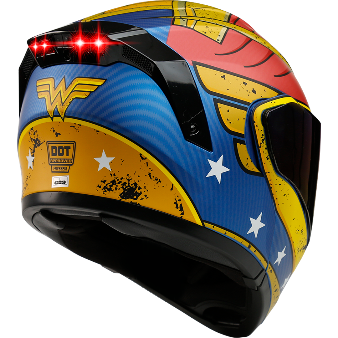 CASCO ESTELAR DC WONDER WOMAN - MUJER MARAVILLA Cascos KOV + de motociclista